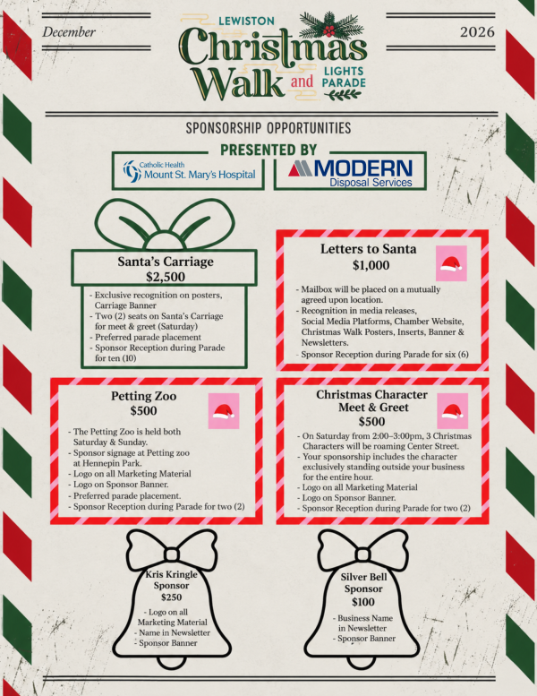 Christmas Walk 2026 sponsorship levels Christmas Walk 2026 sponsorship levels
