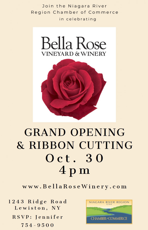 Bella Rose Vineyard & Winery Ribbon Cutting Oct 30 » Upward Niagara