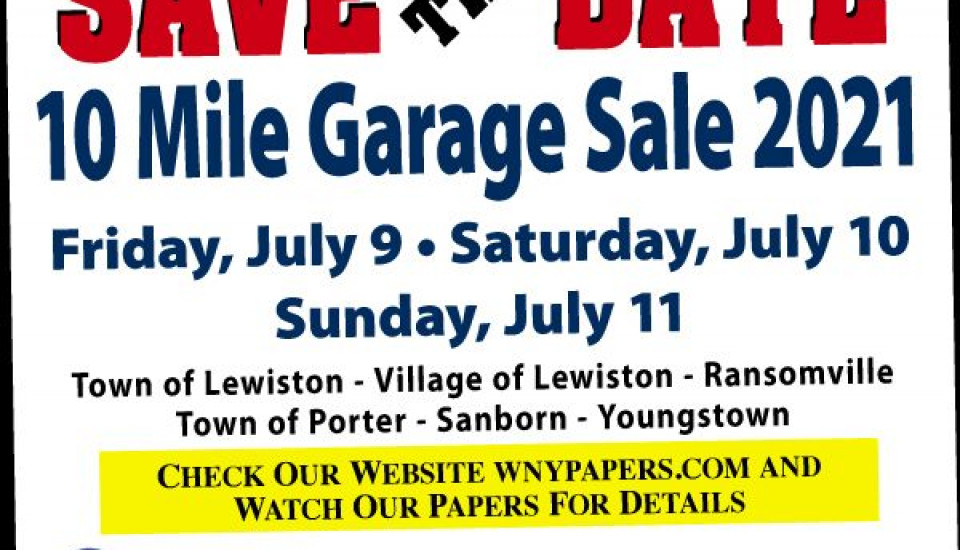 10 Mile Garage Sale 2021 Dates! » Upward Niagara Chamber of Commerce